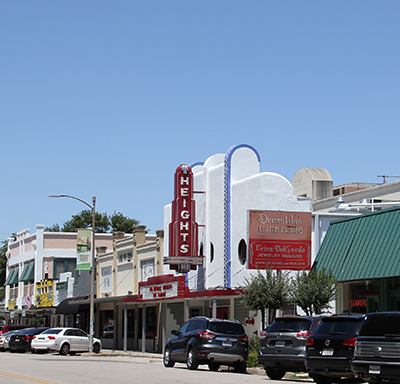 Heights Theater street view, Houston, Texas
