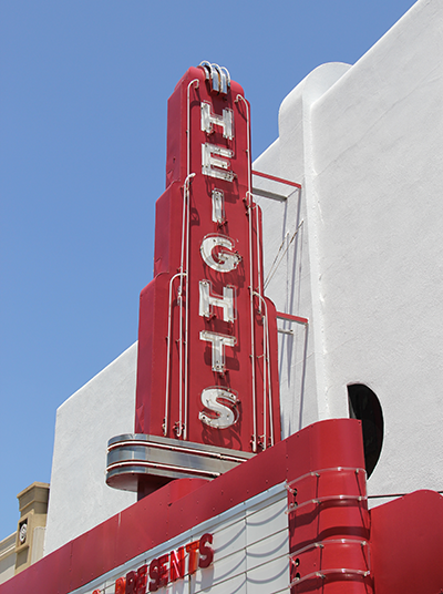 Heights Theater marquee, Houston, Texas